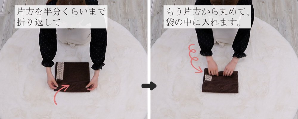 フェイスタオルの畳み方