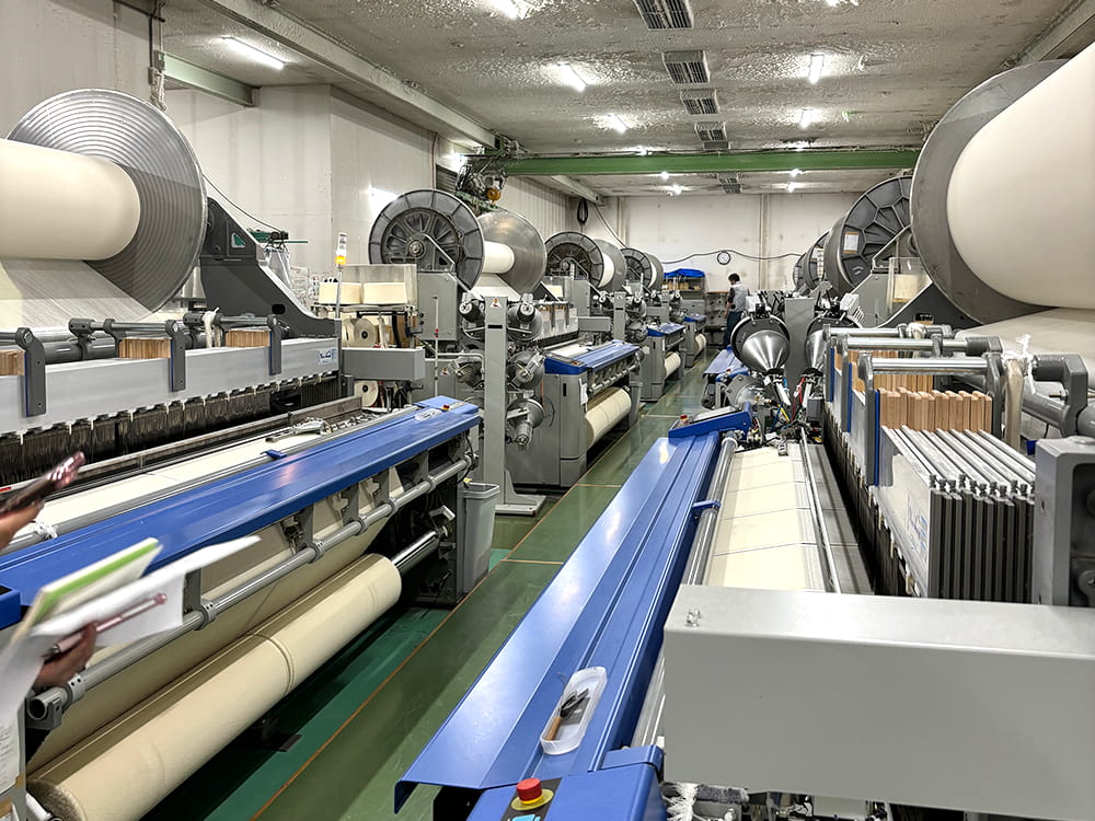 竹利タオル 製織工場